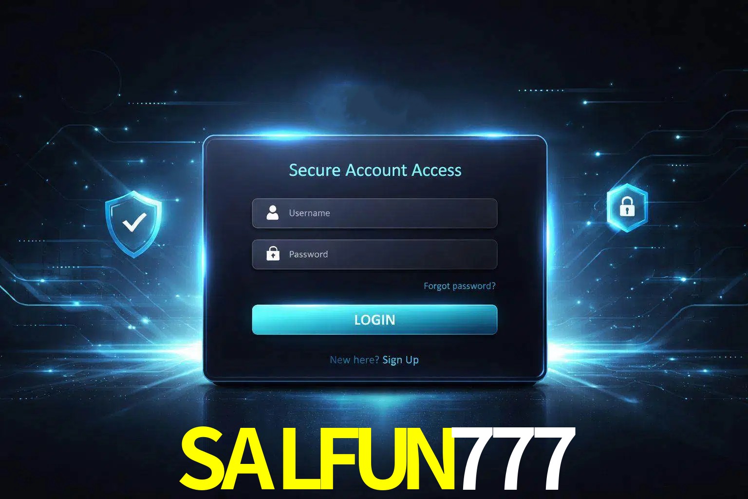 Pantalla de inicio de sesión de cuenta SALFUN777 para usuarios en México