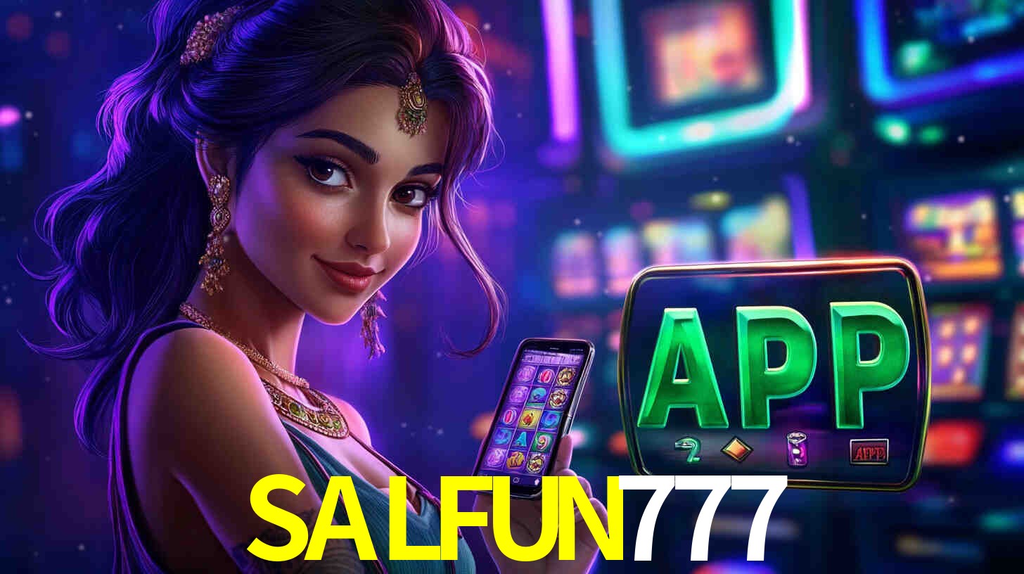 Interfaz de la app móvil SALFUN777 en un smartphone moderno